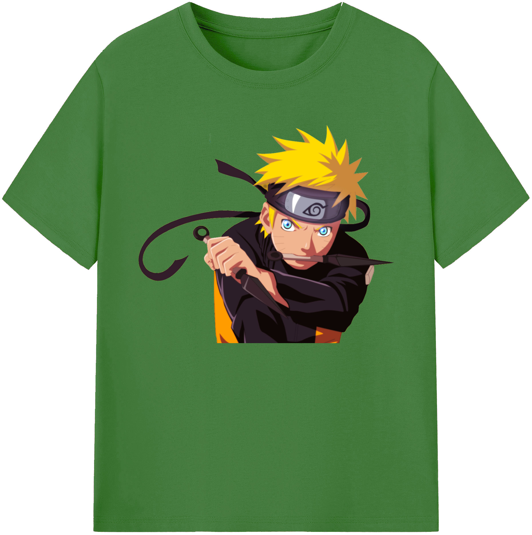 （画像用） NARUTO -ナルト- うずまき ナルト Uzumaki Naruto レディースカジュアルプリントTシャツ（綿100％）
